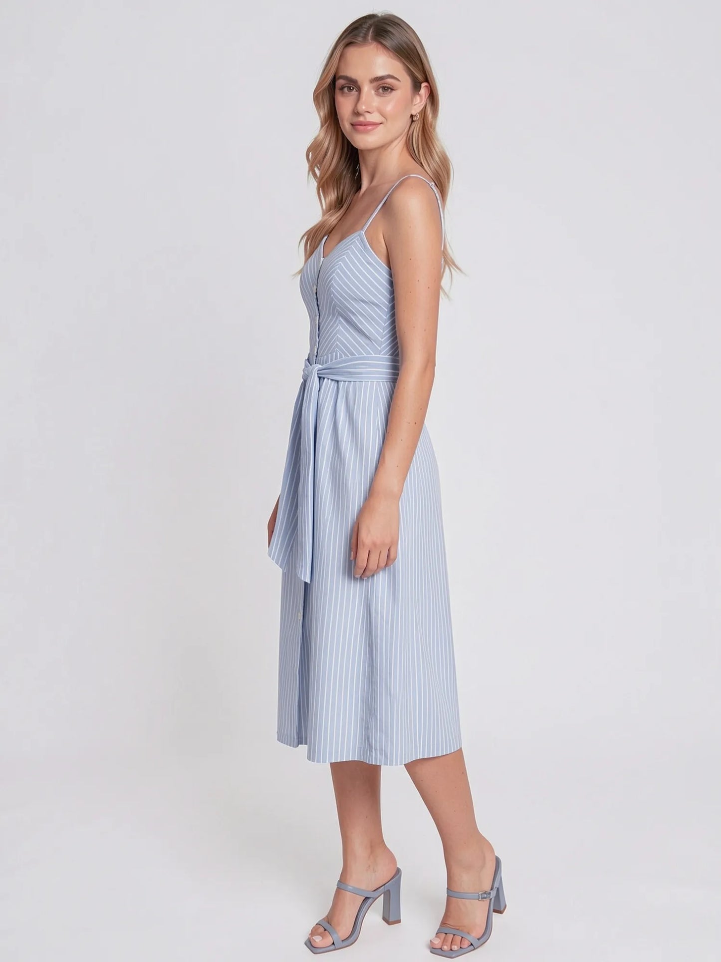Vestido Largo Sabria Baby Blue