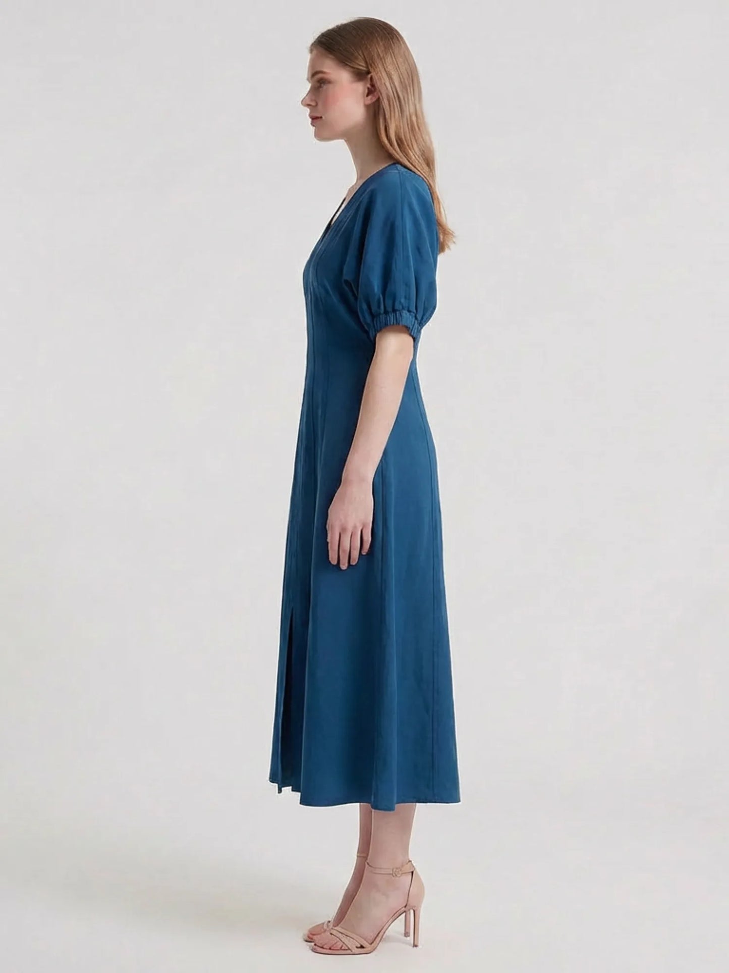 Vestido Largo Clare Indigo Light
