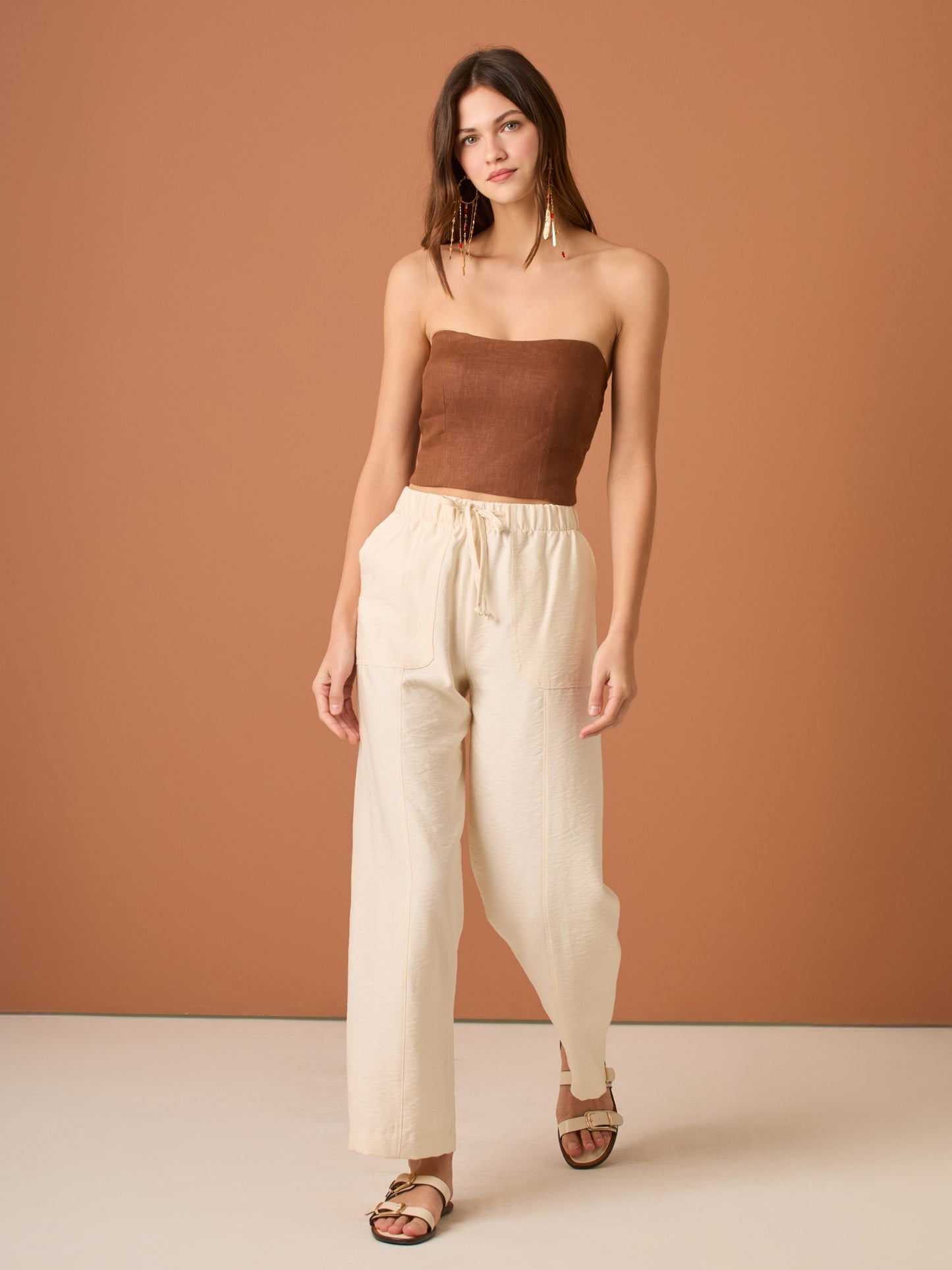 Pantalon Largo Balbora Vainilla