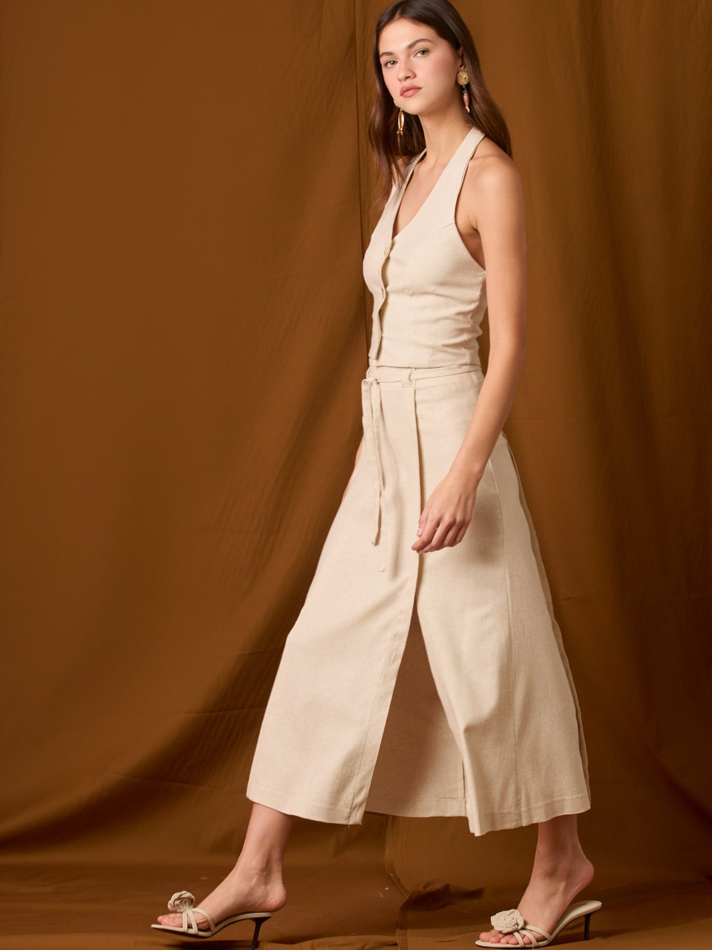 Falda Larga Zina Natural