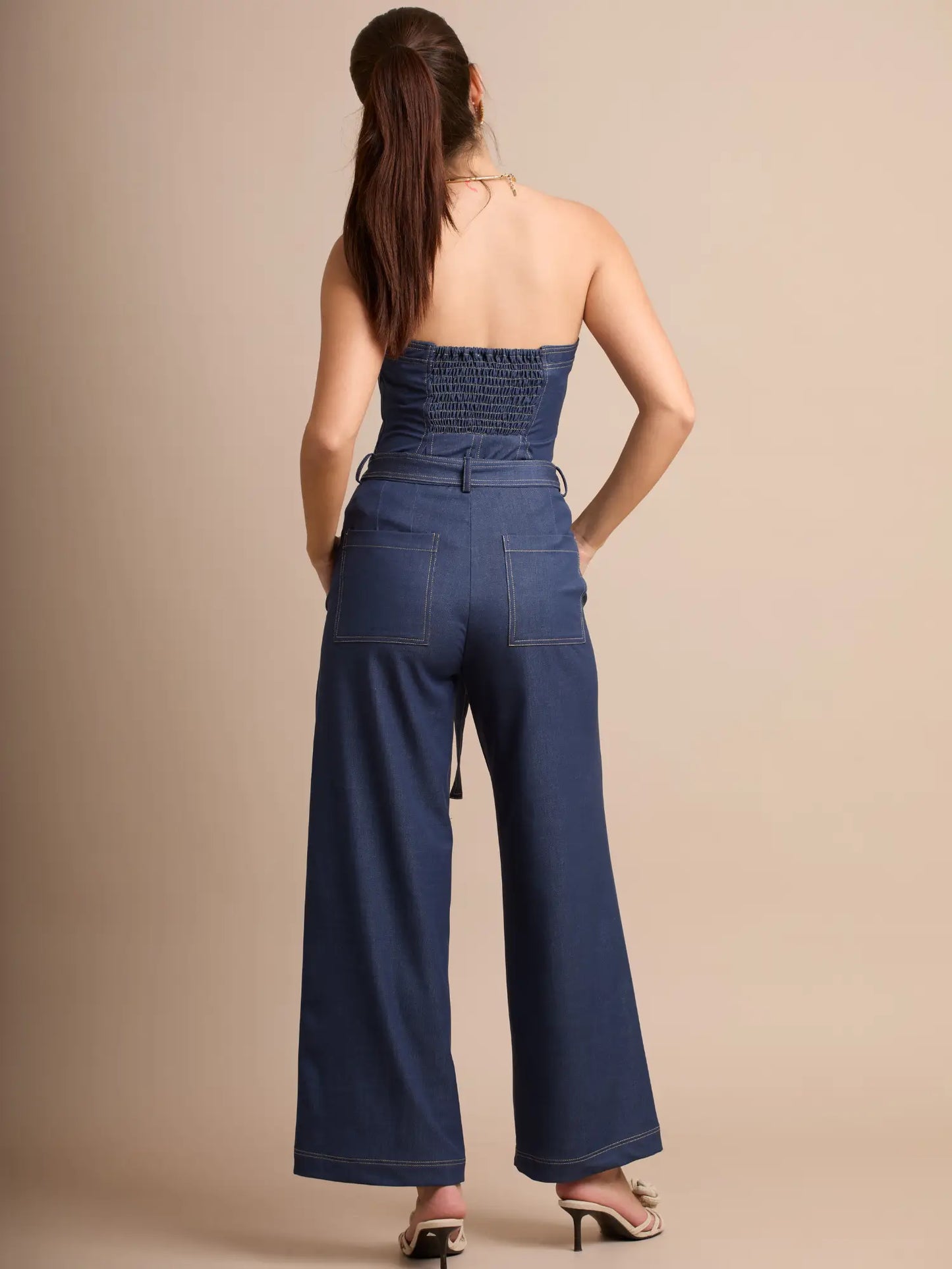 Pantalon Largo Galvana Indigo