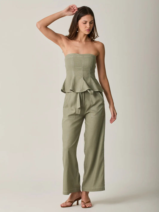 Pantalon Larga Galvana Olivo