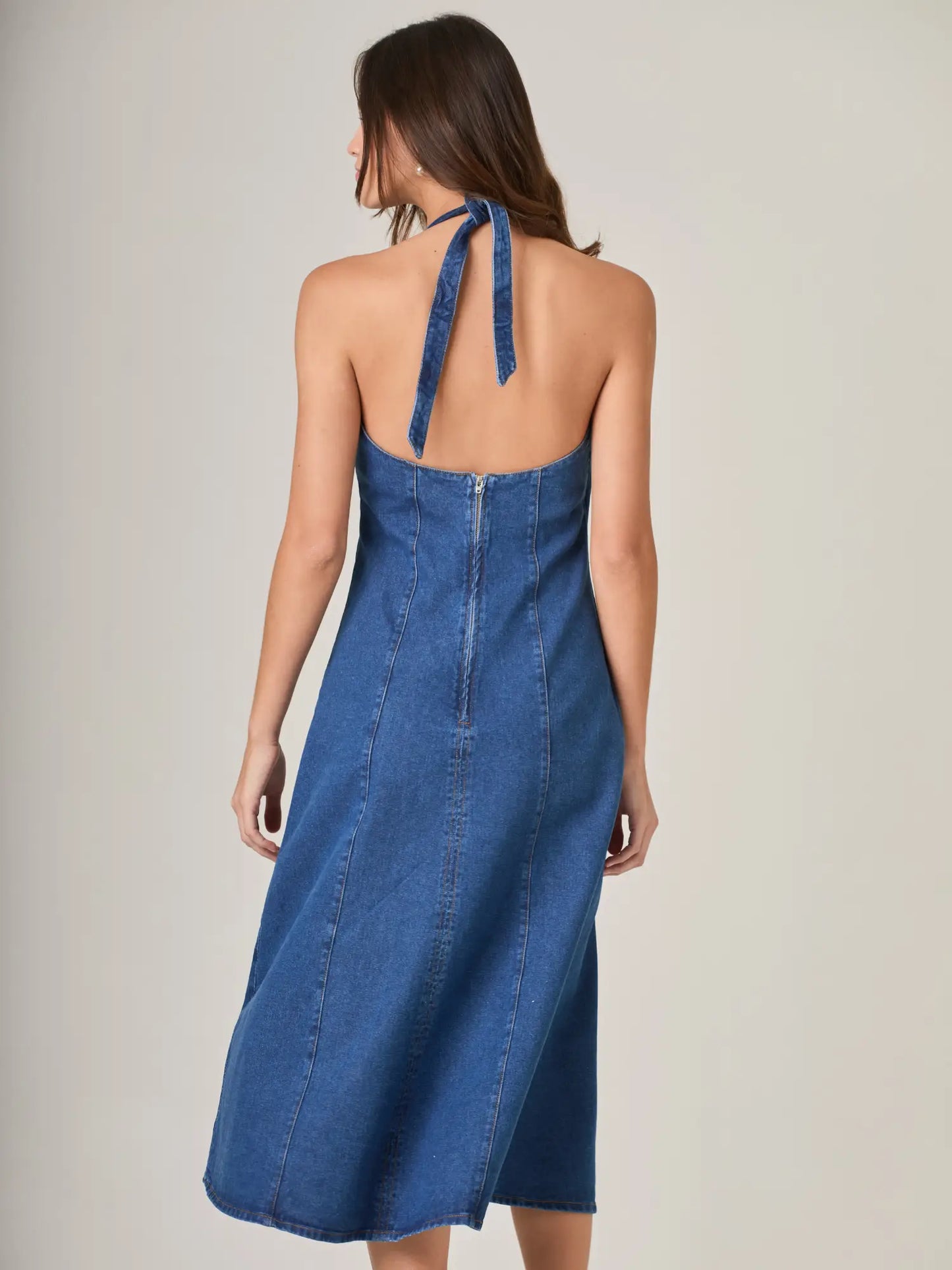 Vestido Largo Kenna Indigo