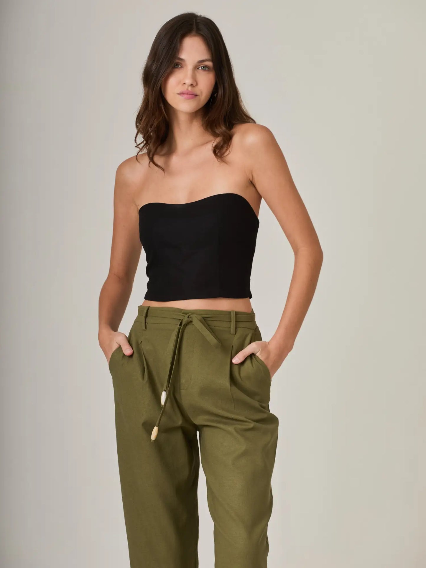 Pantalon Largo Rinna Olivo