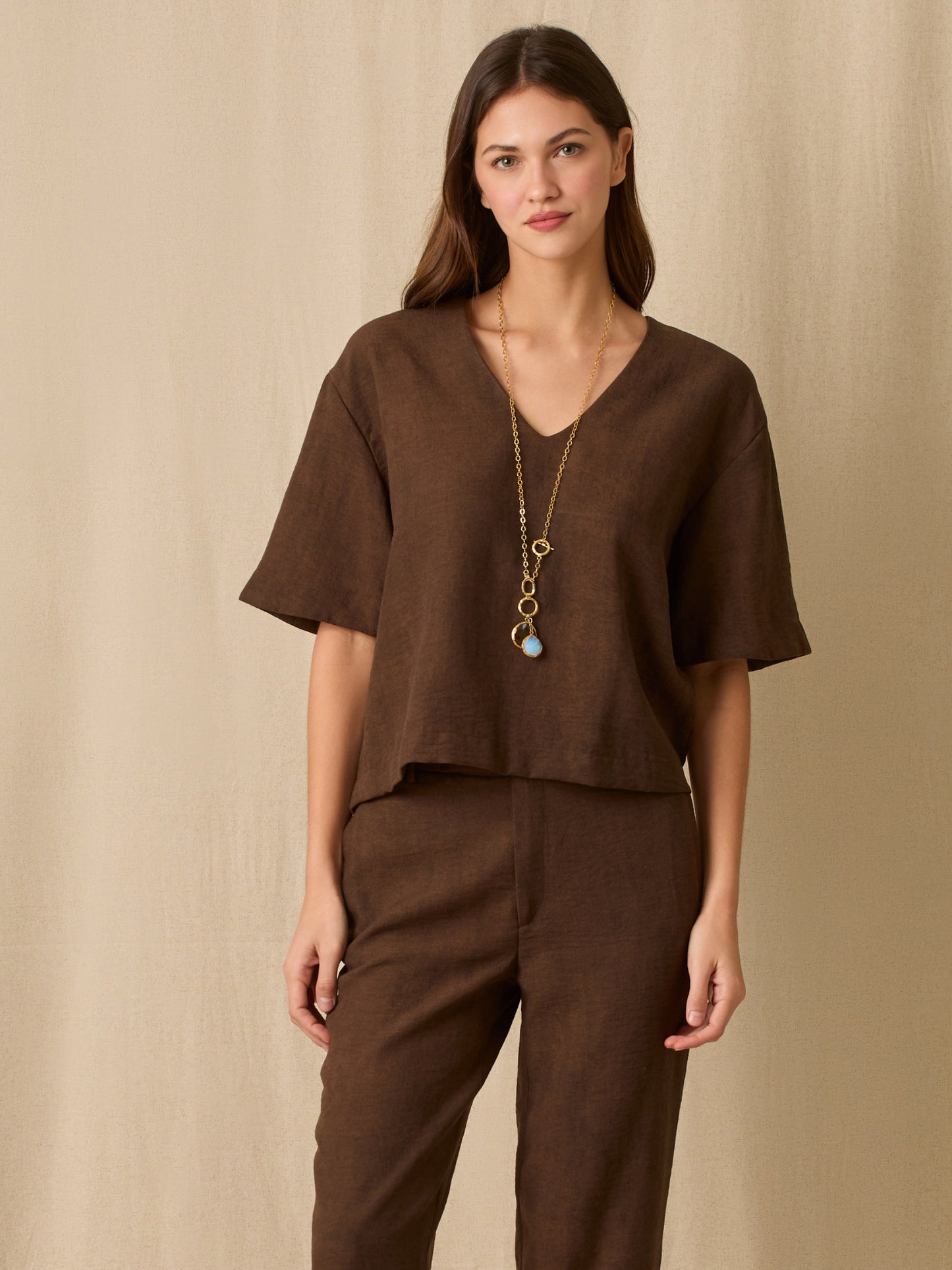 Blusa elegante susie cafe elegante