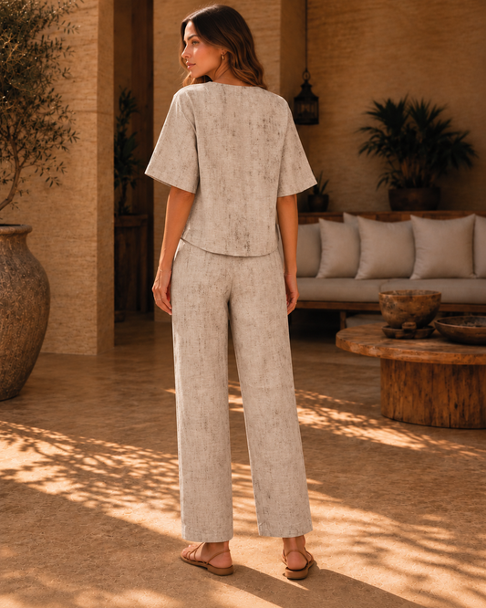 Pantalon Yime Beige