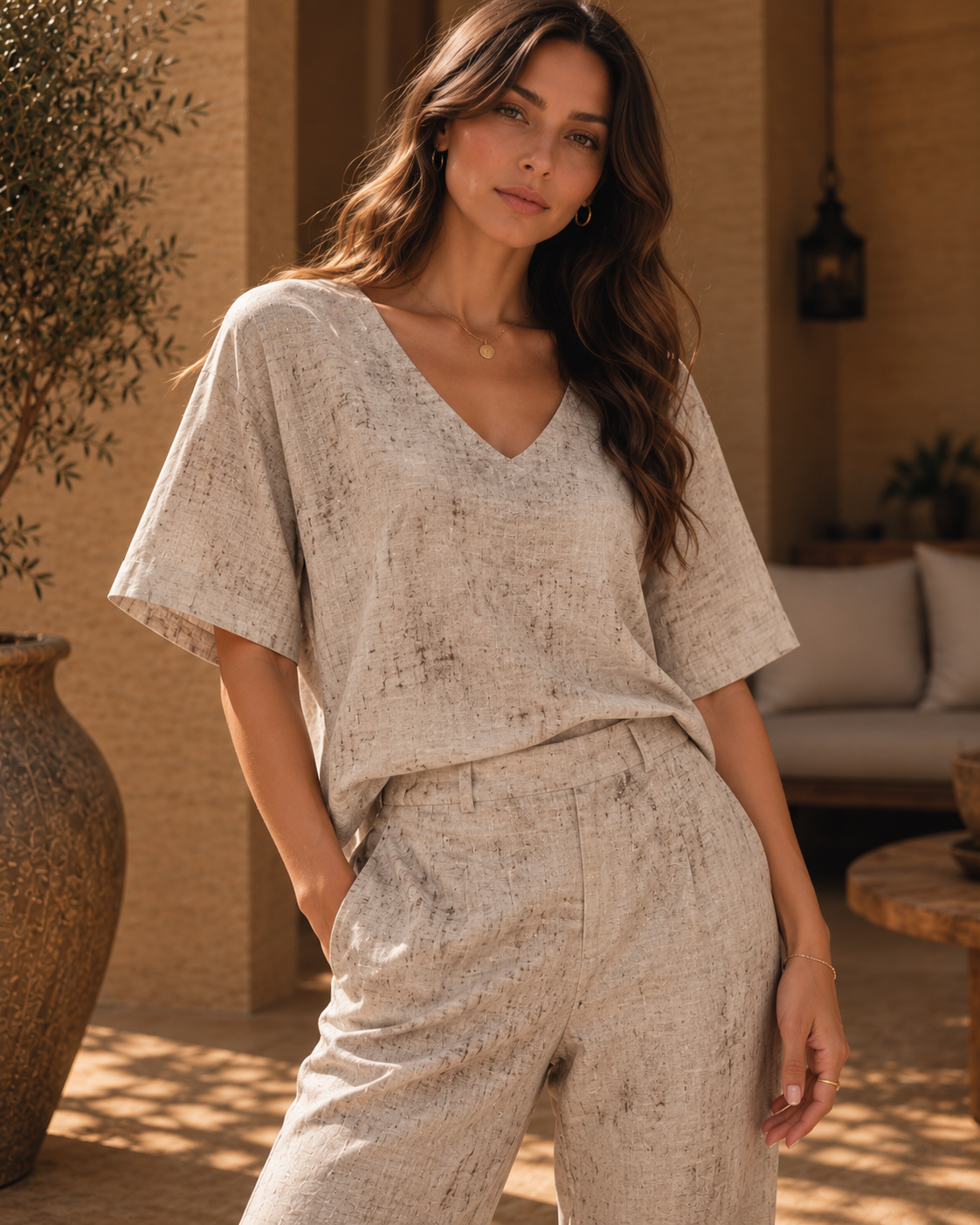 Blusa Yime Beige