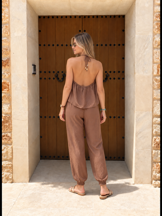 Pantalón Yuriko Café