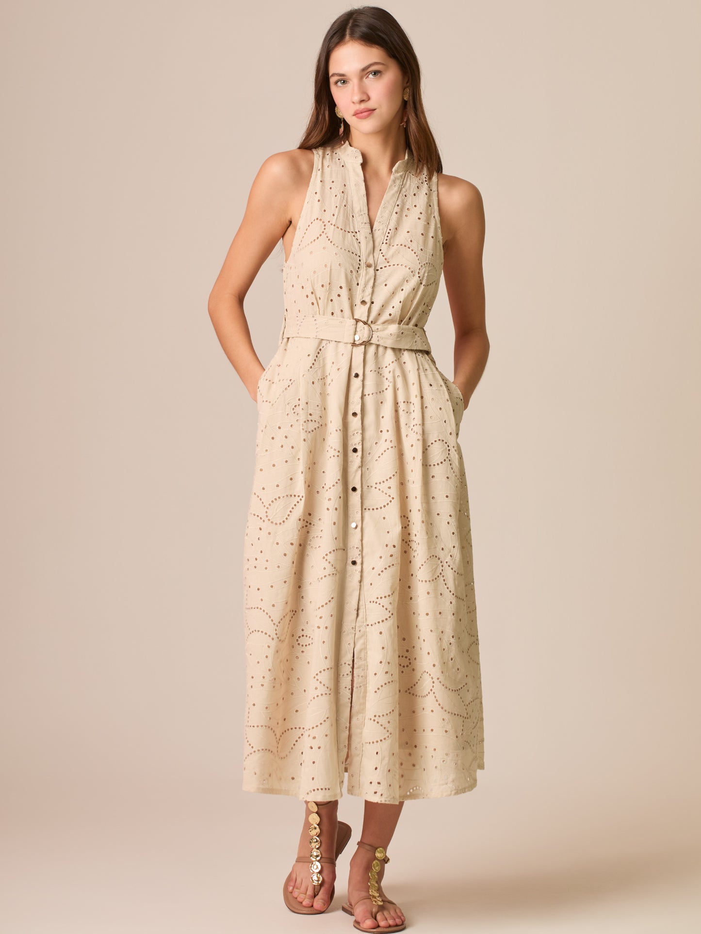 Vestido Largo Liotta Sand