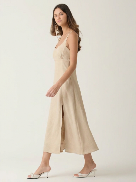 Vestido Largo Line Sand