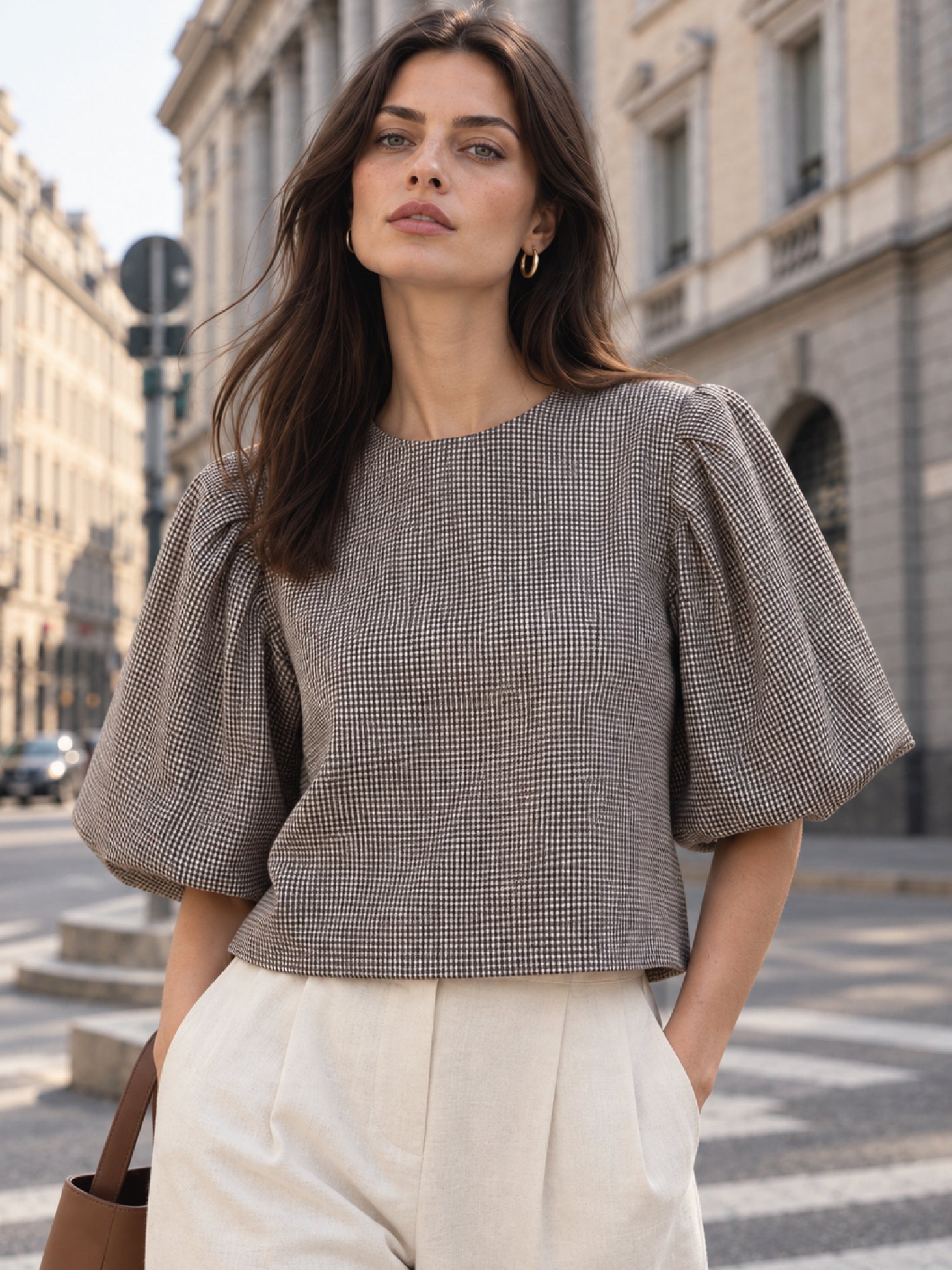 Blusa Shela Café