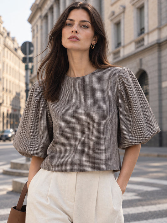 Blusa Shela Café
