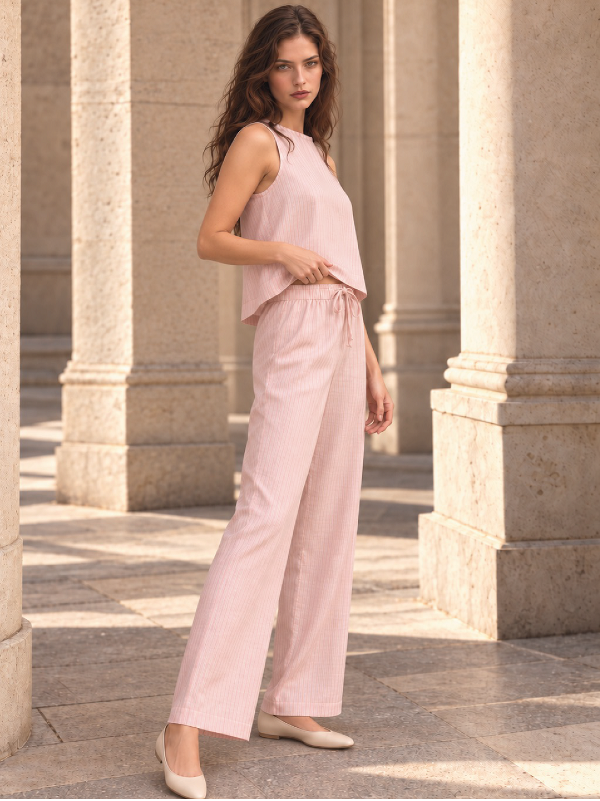 Pantalon Naoka Rosa