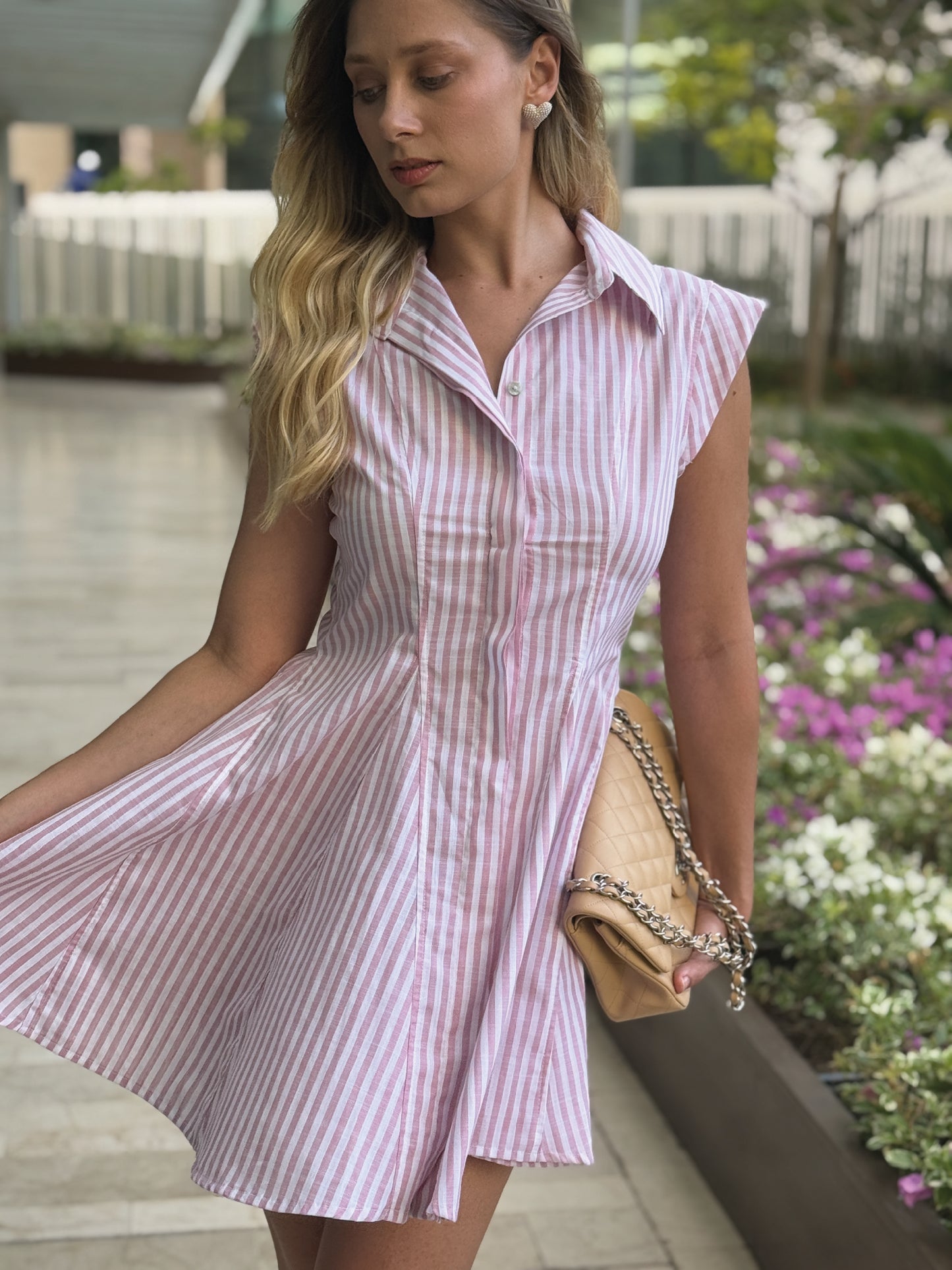 Vestido Corto Cecily Rosa