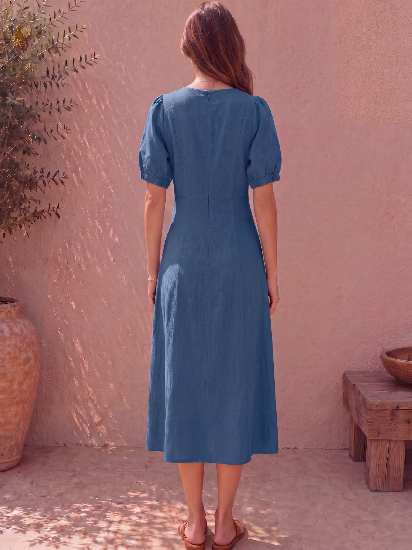 Vestido Largo Clare Indigo Light