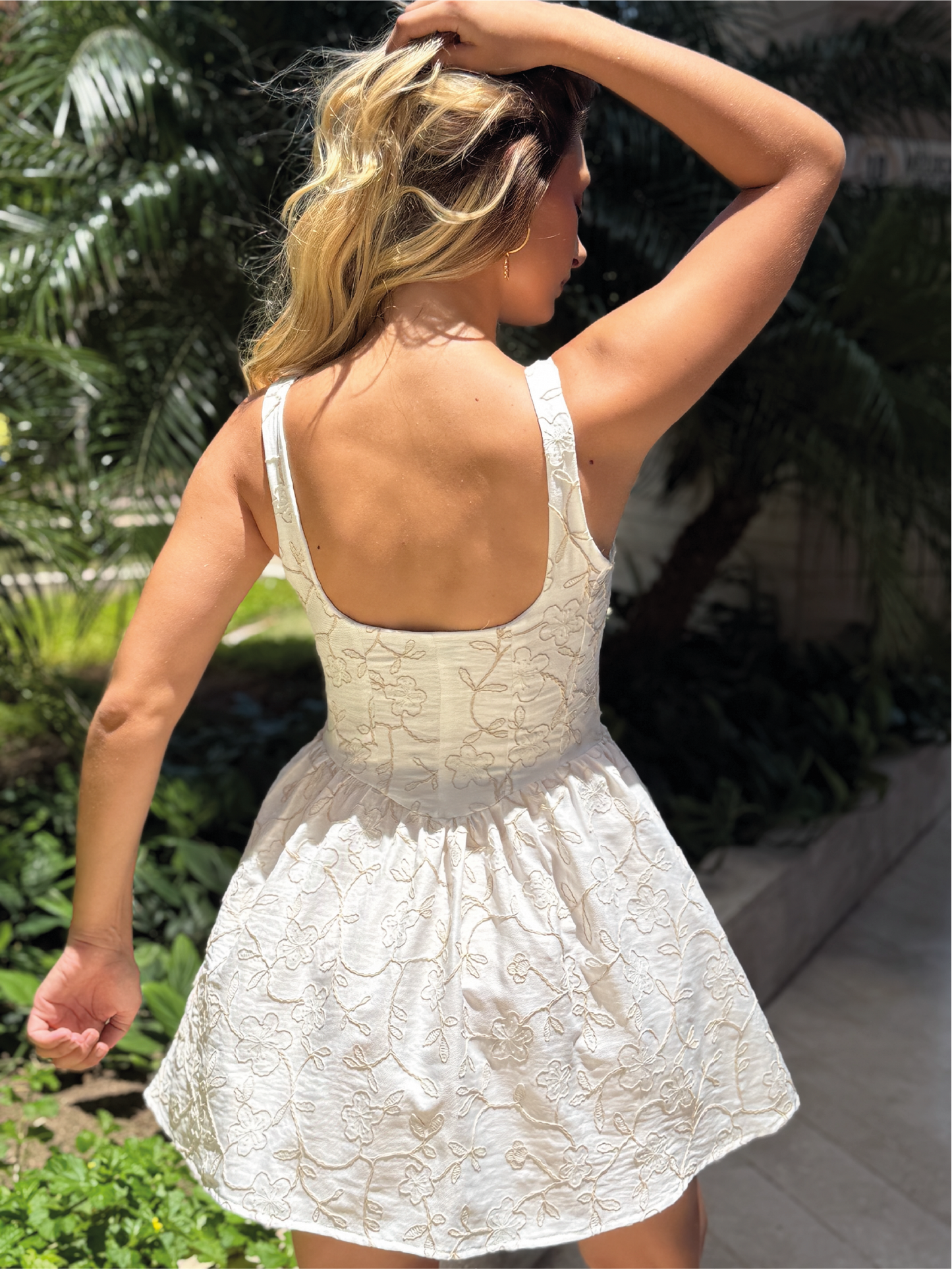 Vestido Corto Ancestral Blanco