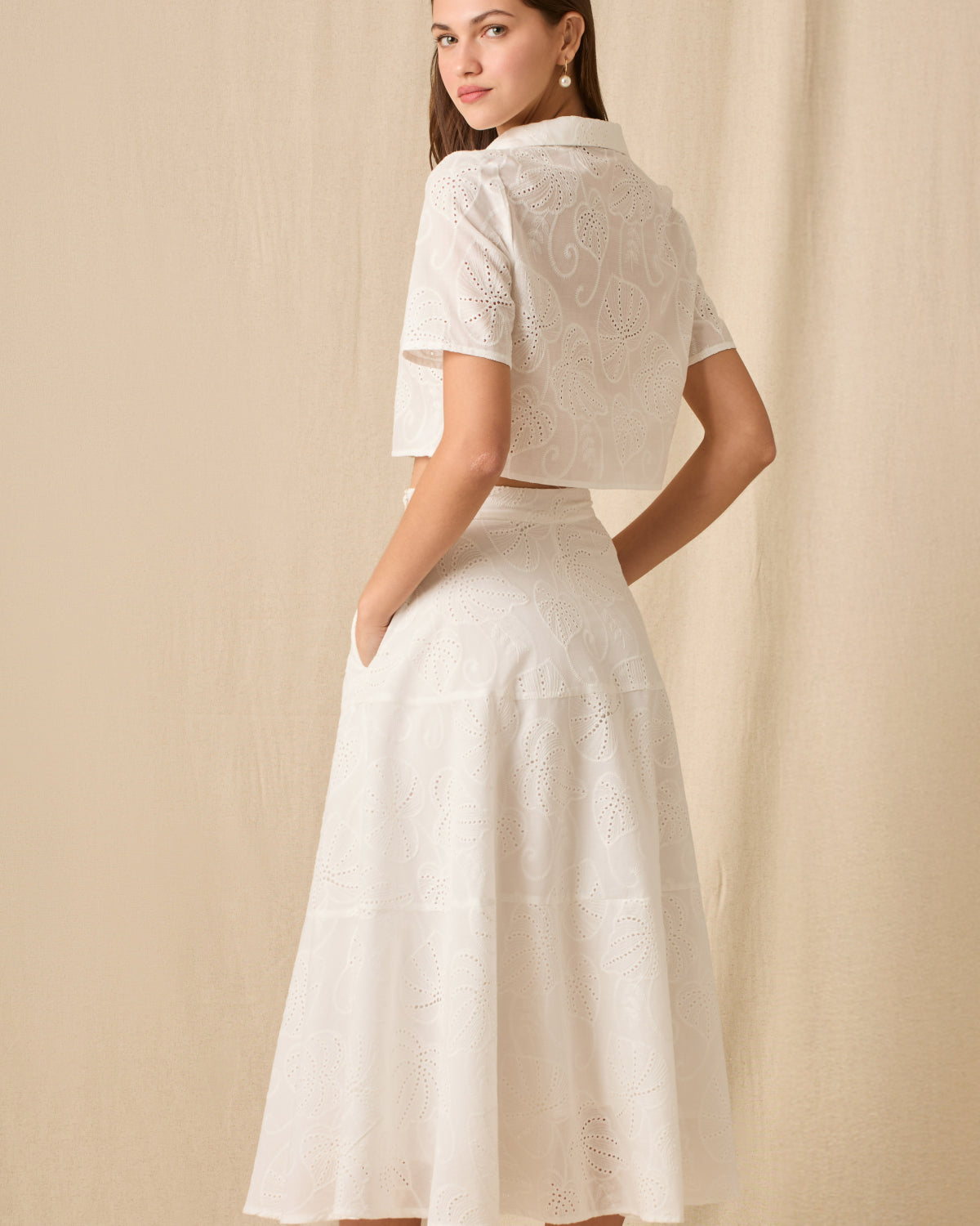 Falda Larga Eloizza Blanco