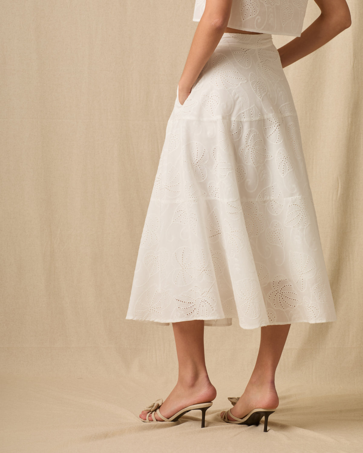 Falda Larga Eloizza Blanco