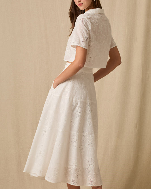 Falda Larga Eloizza Blanco