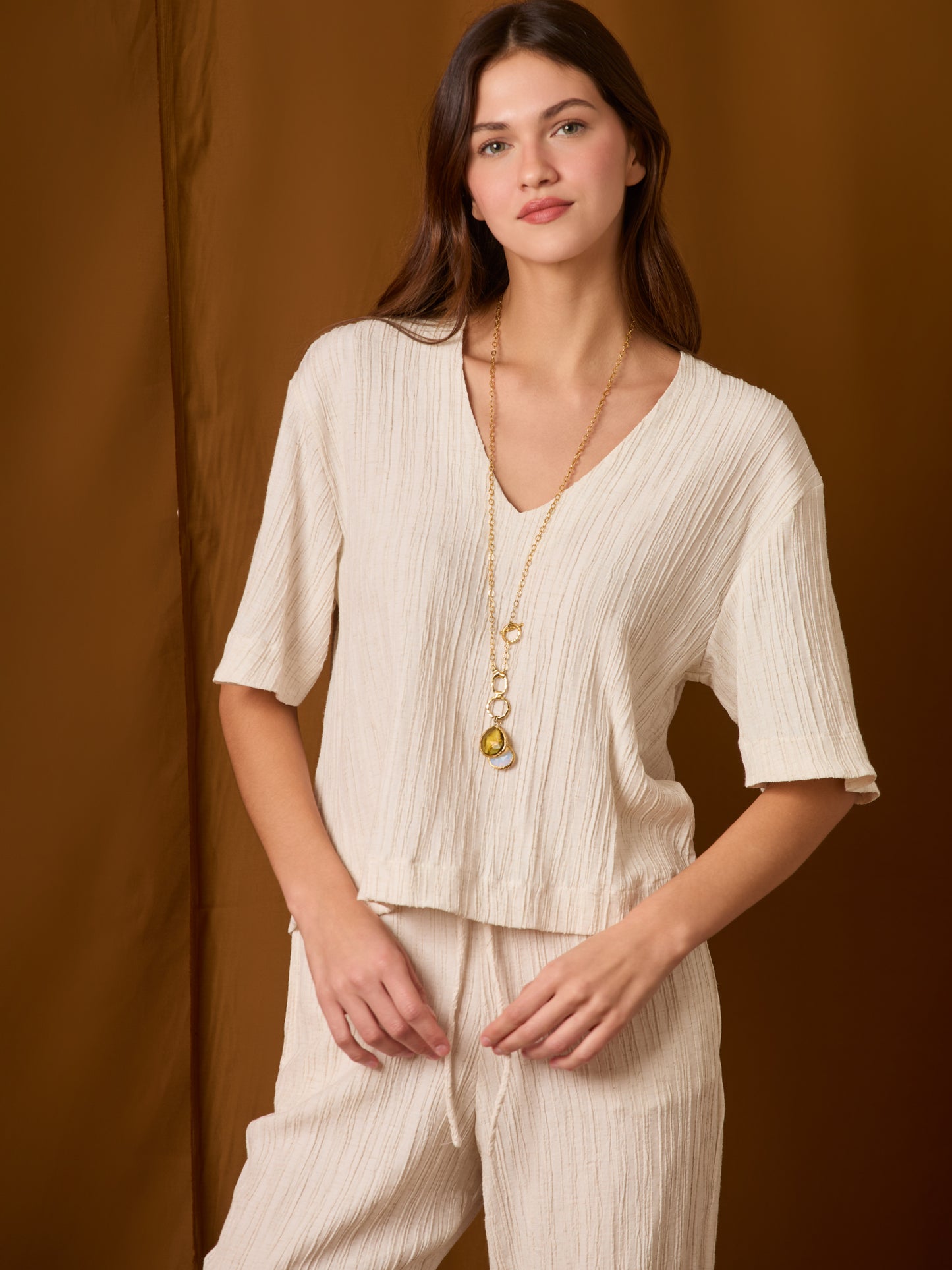 Blusa Picasso Blanco Perla