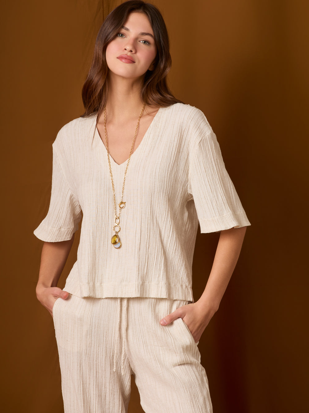 Blusa Picasso Blanco Perla