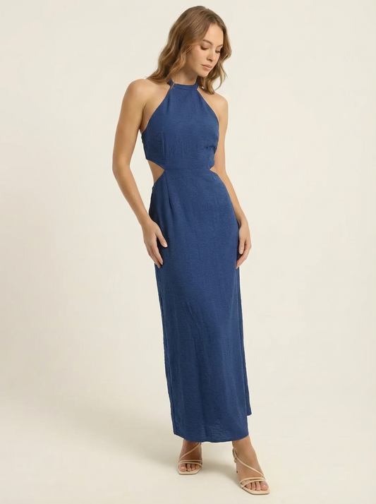 Vestido Largo Valerie Navy