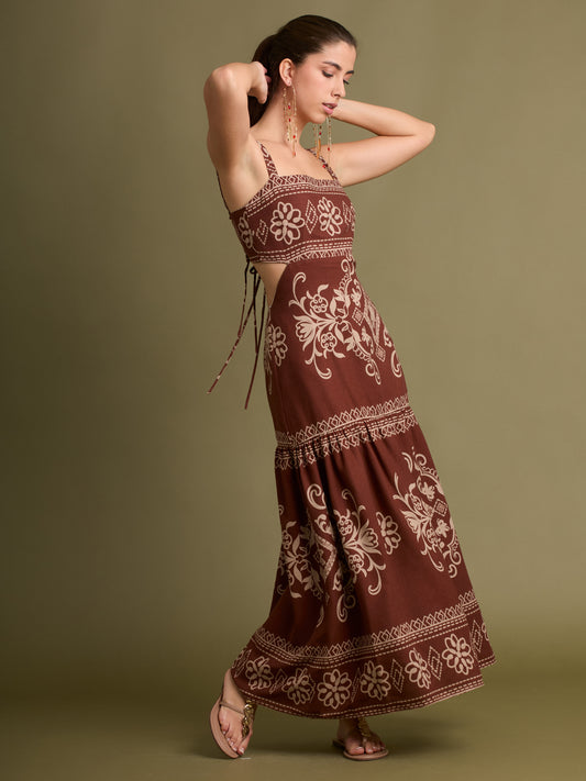 Vestido Largo Evonne Cafe