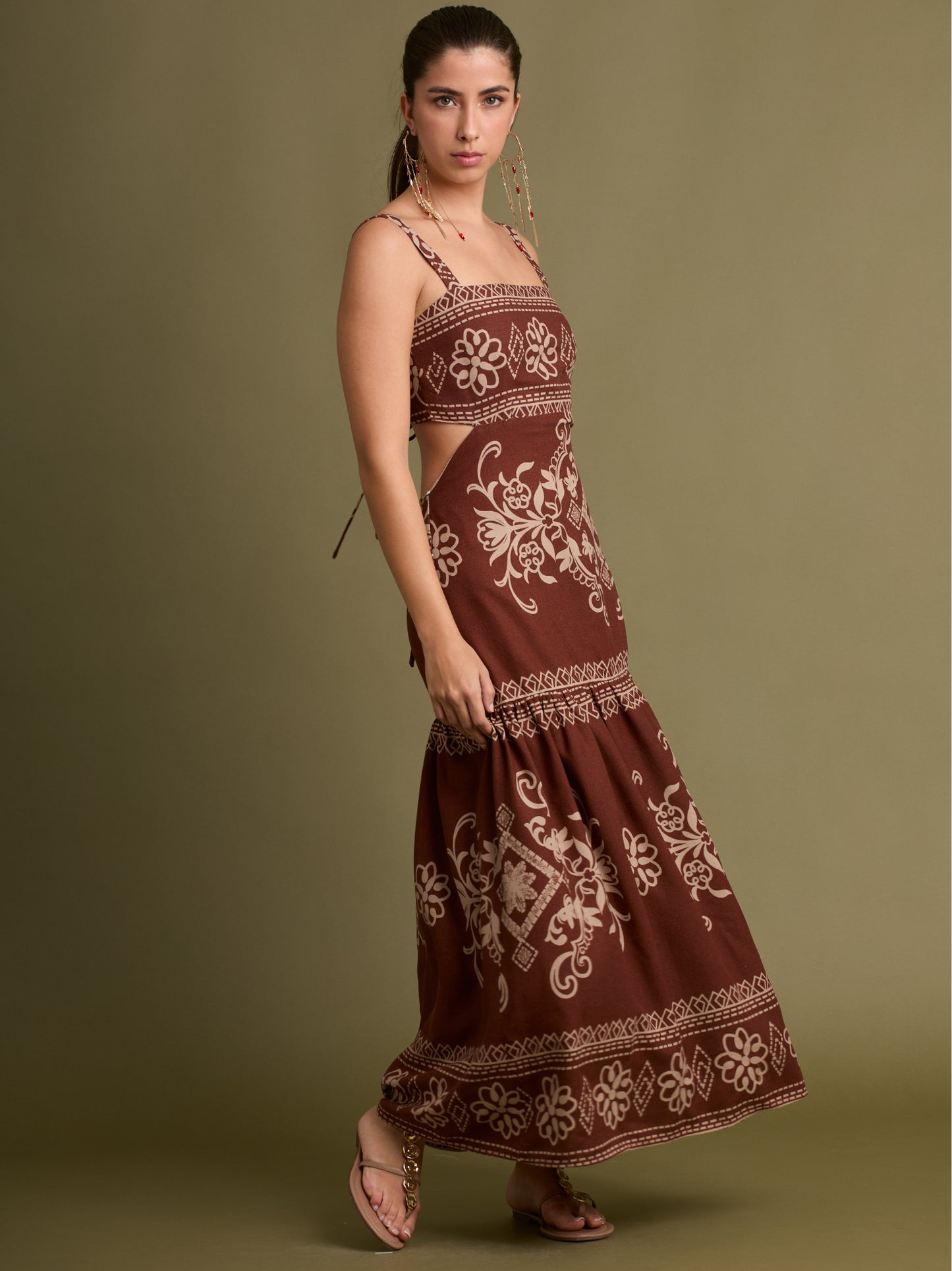 Vestido Largo Evonne Cafe