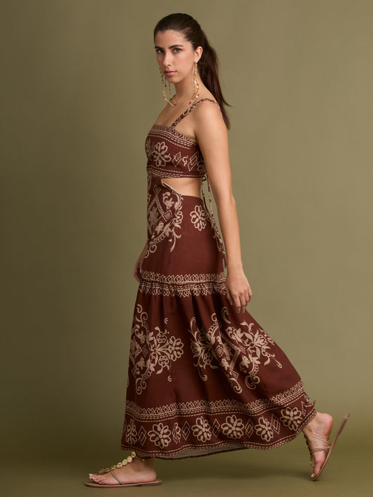 Vestido Largo Evonne Cafe