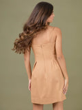 Vestido Corto Narumi Camel