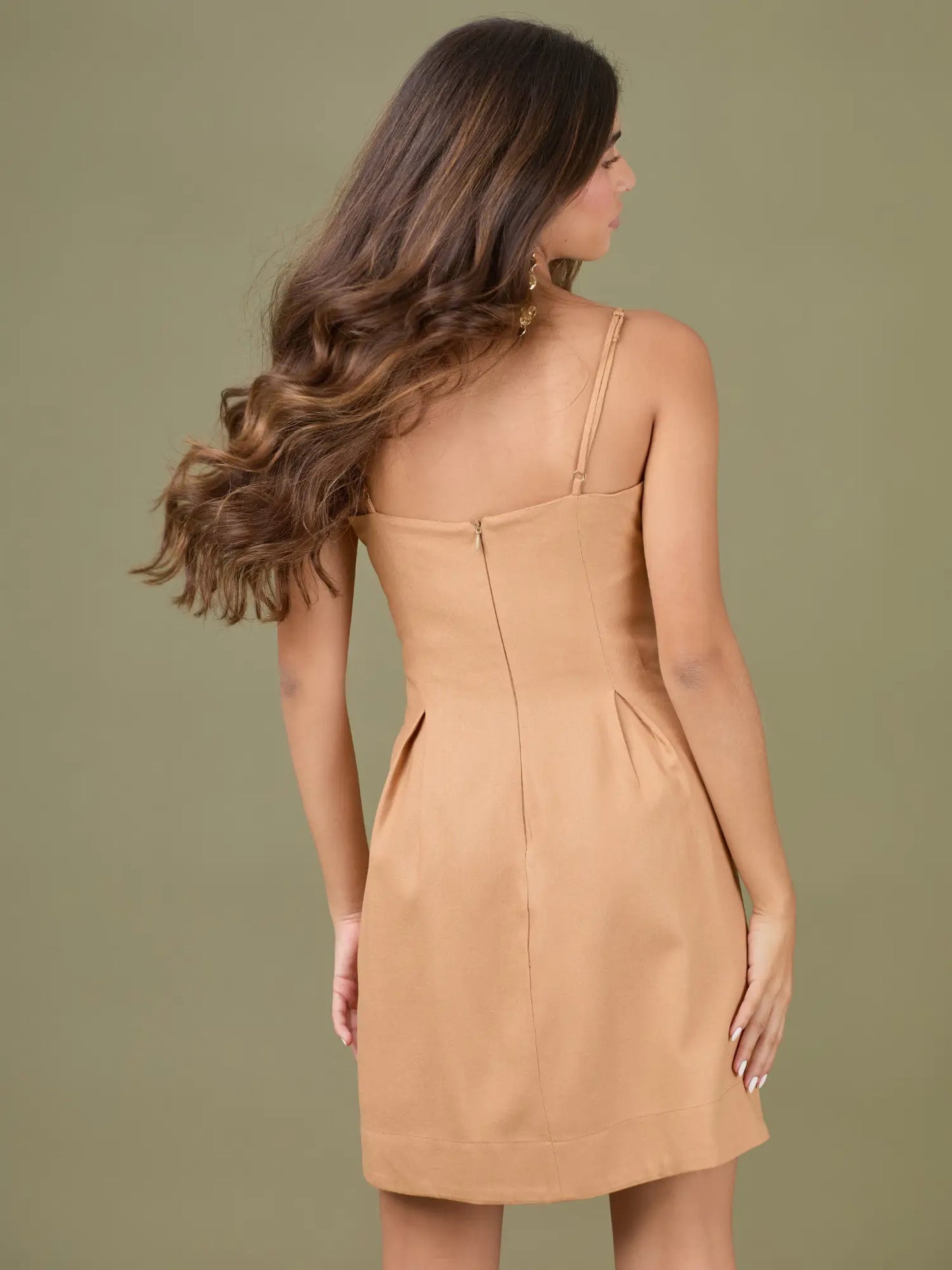 Vestido Corto Narumi Camel