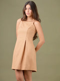 Vestido Corto Narumi Camel