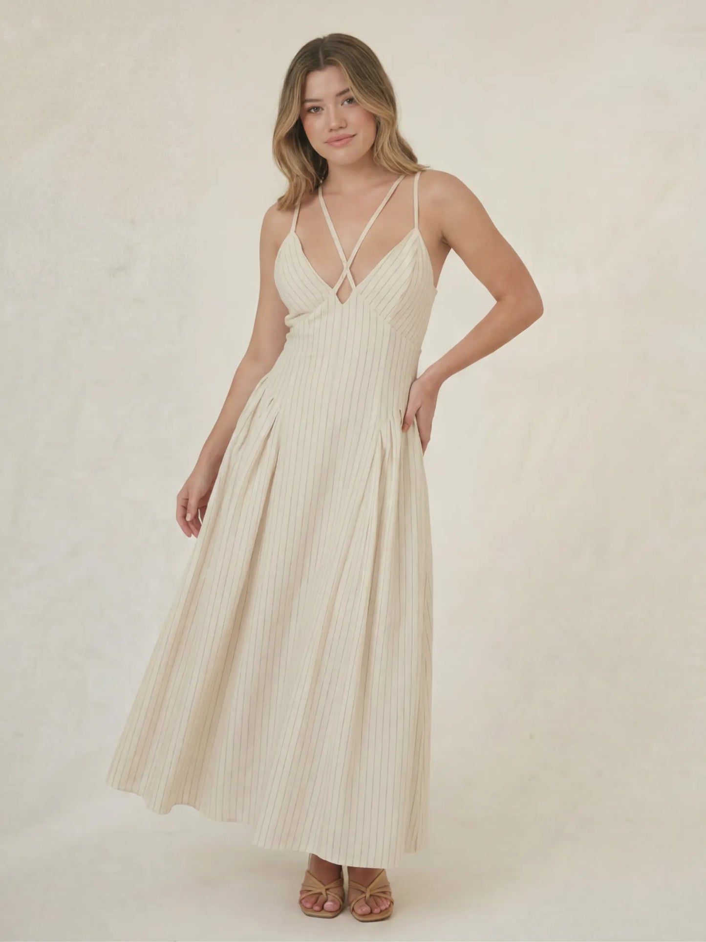 Vestido Largo Ikia Natural
