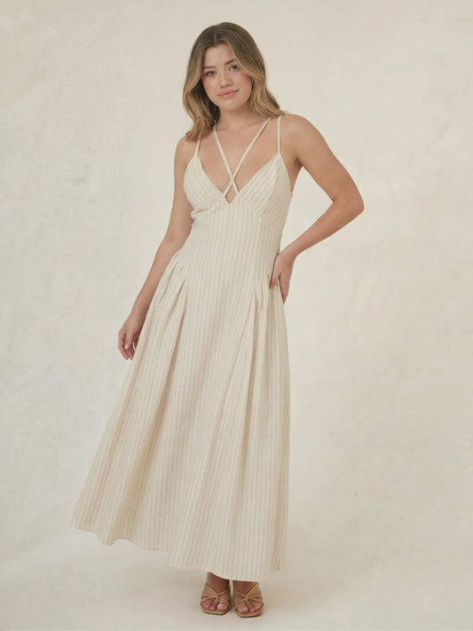 Vestido Largo Ikia Natural