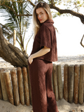 Blusa Genoveva Café