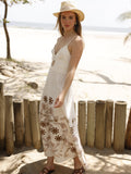 Vestido Largo Albahaca Blanco
