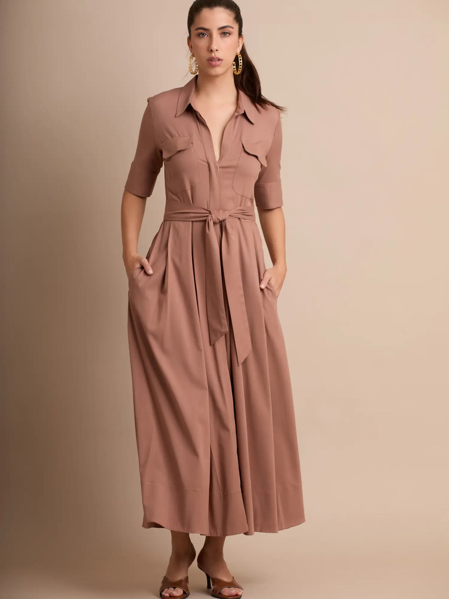 Vestido Largo Toledo Café