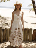 Vestido Largo Albahaca Blanco