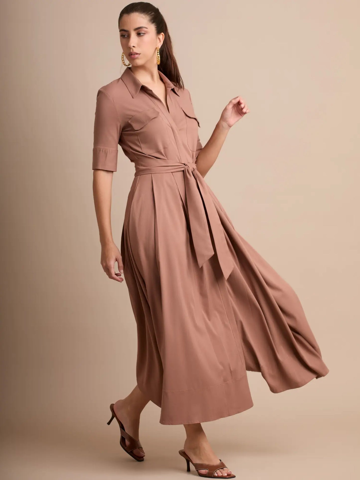 Vestido Largo Toledo Café