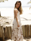 Vestido Largo Albahaca Blanco