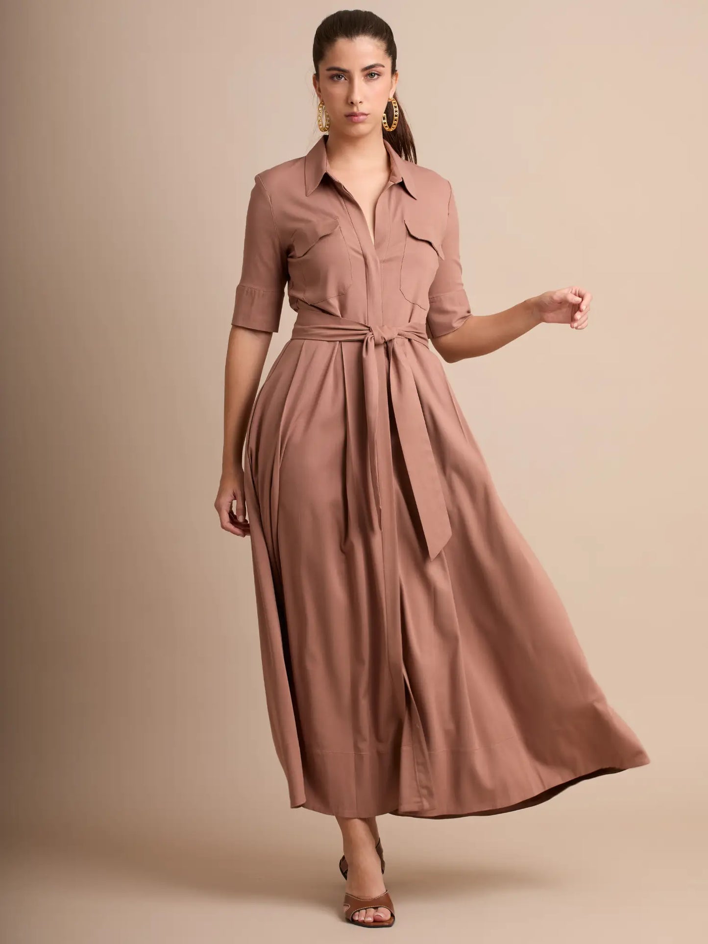 Vestido Largo Toledo Café