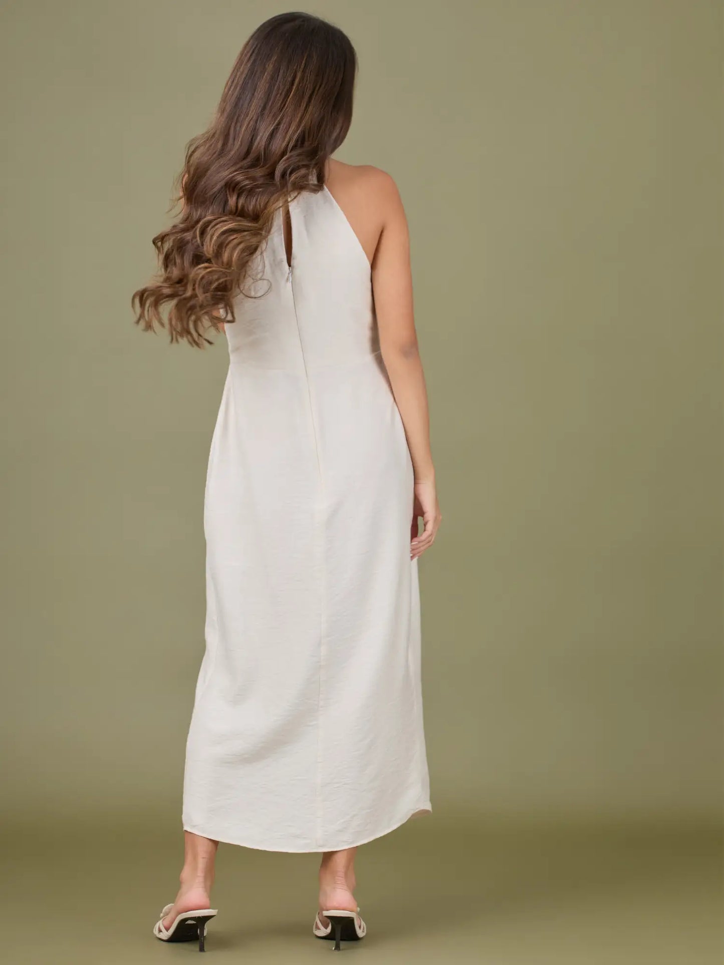 Vestido Largo Elke Ivory