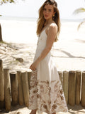 Vestido Largo Albahaca Blanco