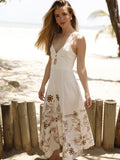 Vestido Largo Albahaca Blanco