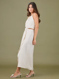 Vestido Largo Elke Ivory