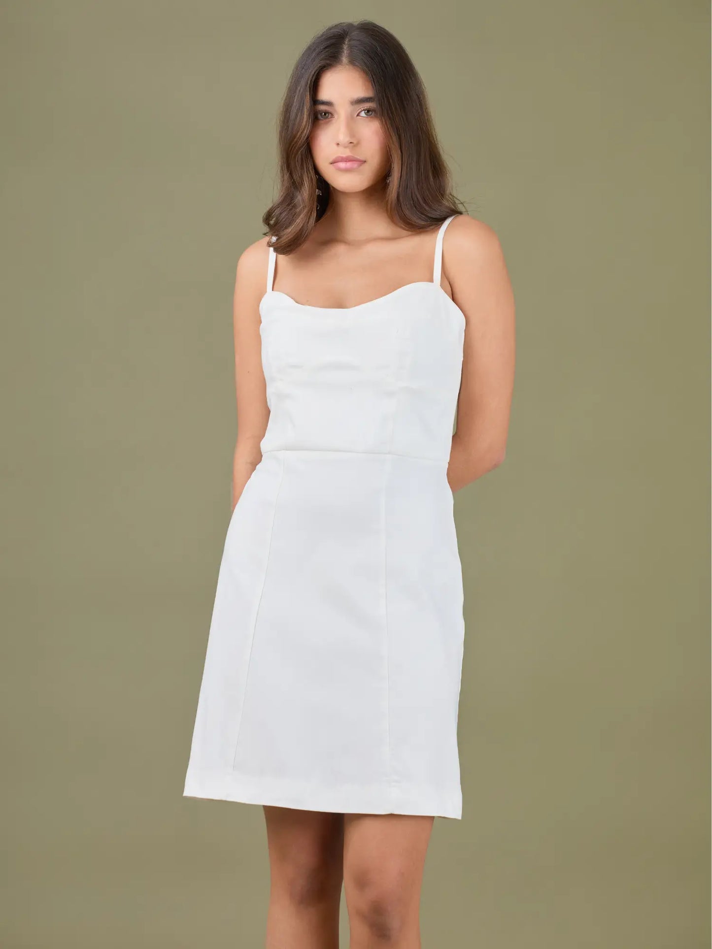 Vestido Corto Opalo Blanco