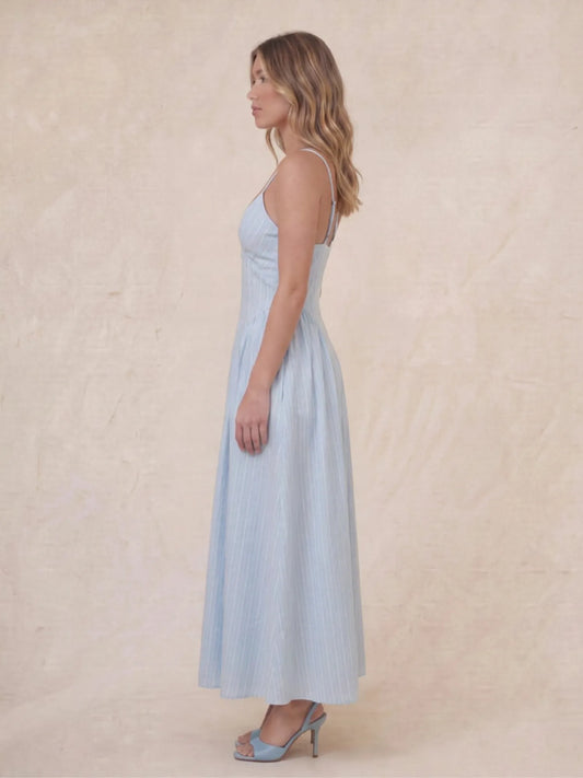 Vestido Largo Ikia Baby Blue