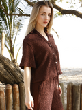 Blusa Genoveva Café