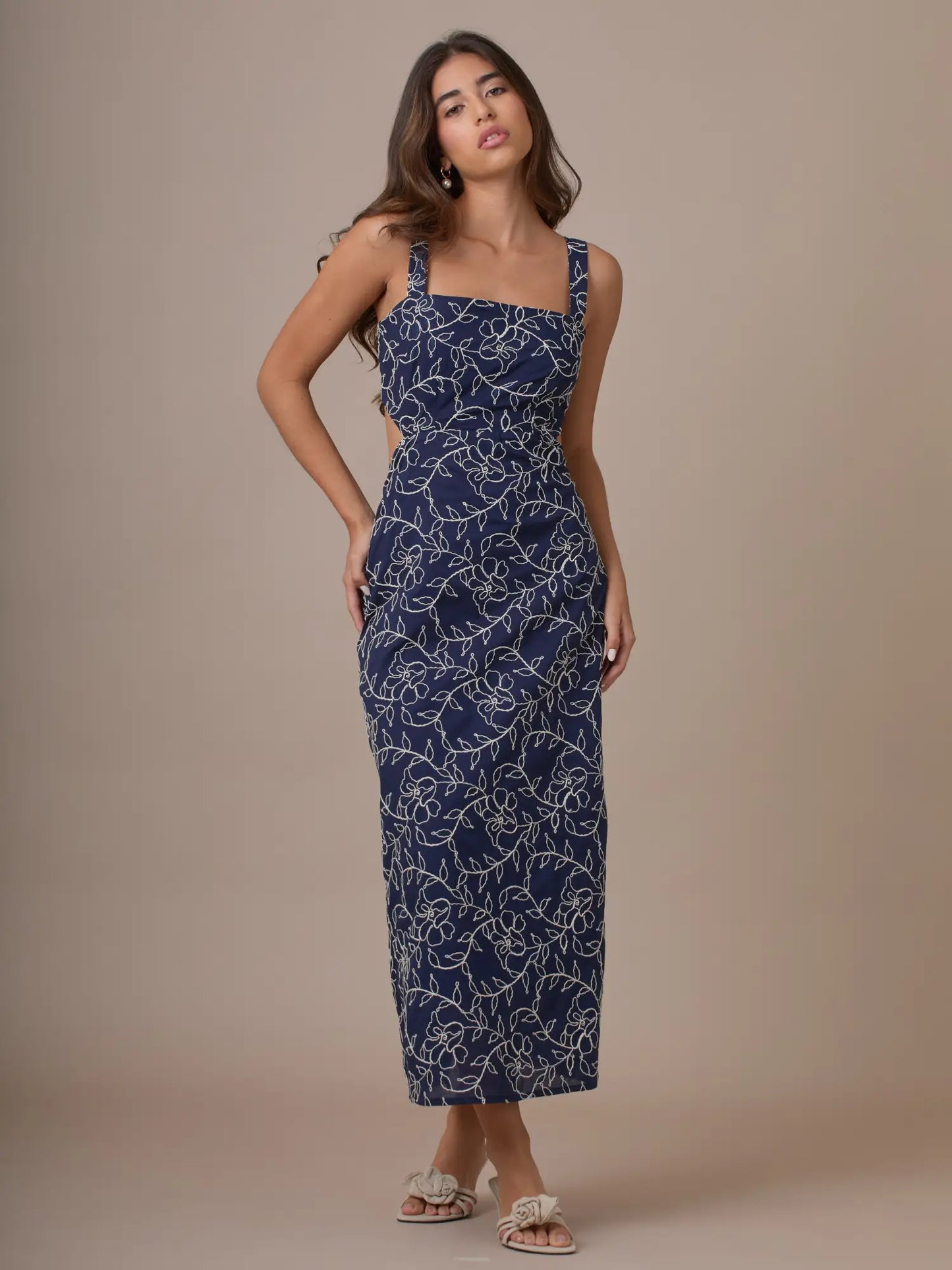 Vestido Largo Vennus Navy