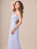 Vestido Largo Vennus Baby Blue